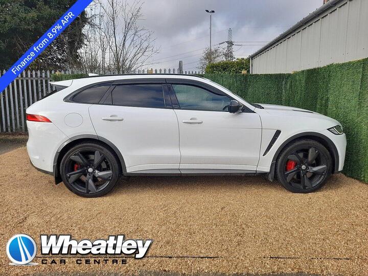 Jaguar F-PACE 5.0 V8 SVR Quickshift AWD Euro 6 (s/s) 5dr Jaguar F-PACE 5.0 V8 SVR Quickshift AWD Euro 6 (s/s) 5dr