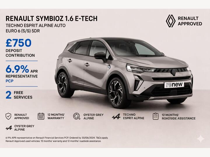 Renault Symbioz 1.6 E-TECH Techno Esprit Alpine Auto Euro 6 (s/s) 5dr