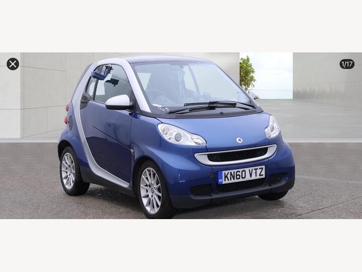 Smart Fortwo 1.0 MHD Passion SoftTouch Euro 5 (s/s) 2dr