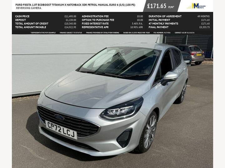 Ford FIESTA 1.0T EcoBoost Titanium X Euro 6 (s/s) 5dr