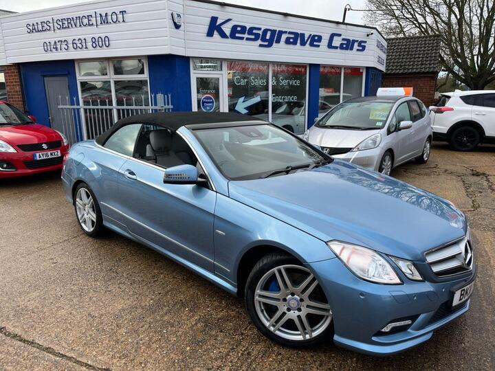Mercedes-Benz E-CLASS 3.0 E350 CDI V6 BlueEfficiency Sport Cabriolet G-Tronic Euro 5 2dr Mercedes-Benz E-CLASS 3.0 E350 CDI V6 BlueEfficiency Sport Cabriolet G-Tronic Euro 5 2dr