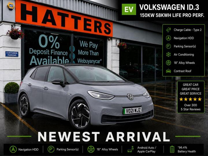Volkswagen ID.3 Pro Performance 58kWh Life Auto 5dr