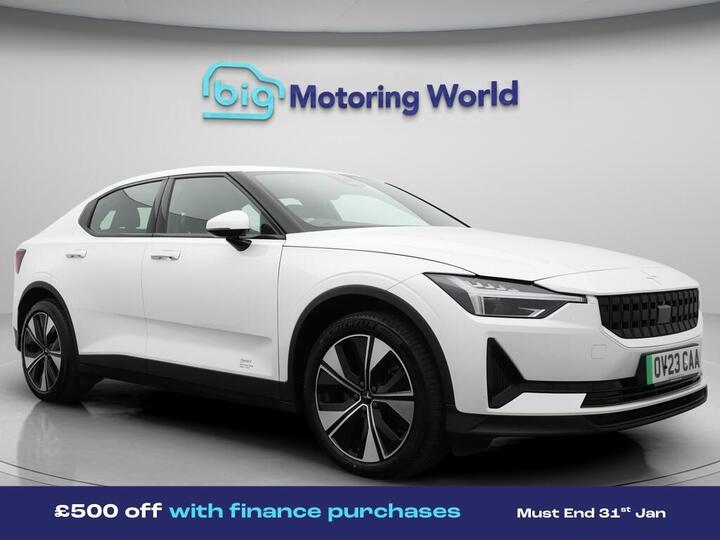 Polestar Polestar 2 Single Motor 69kWh Standard Range Fastback Auto FWD 5dr Polestar Polestar 2 Single Motor 69kWh Standard Range Fastback Auto FWD 5dr