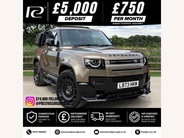 Land Rover DEFENDER 90 3.0 D250 MHEV X-Dynamic HSE Auto 4WD Euro 6 (s/s) 3dr