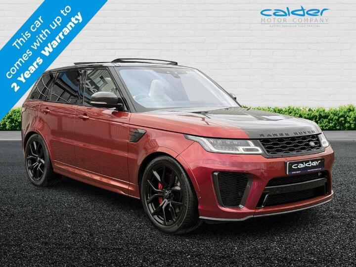Land Rover RANGE ROVER SPORT 5.0 P575 V8 SVR Auto 4WD Euro 6 (s/s) 5dr Land Rover RANGE ROVER SPORT 5.0 P575 V8 SVR Auto 4WD Euro 6 (s/s) 5dr