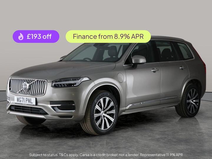 Volvo XC90 2.0h T8 Twin Engine Recharge 11.6kWh Inscription Auto 4WD Euro 6 (s/s) 5dr