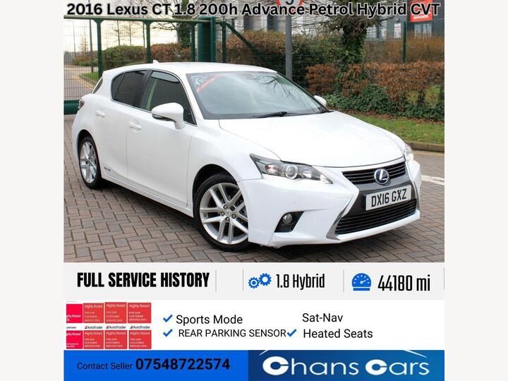 Lexus CT 1.8 200h Advance CVT Euro 6 (s/s) 5dr
