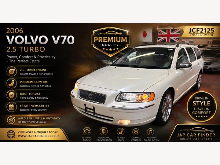 Volvo V70 2.5T Se Beige Leather Sunroof Ulez Free