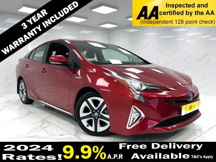 Toyota PRIUS 1.8 VVT-h Excel CVT Euro 6 (s/s) 5dr (15in Alloy)