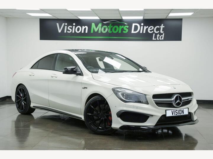 Mercedes-Benz CLA 2.0 CLA45 AMG Coupe SpdS DCT 4MATIC Euro 6 (s/s) 4dr Mercedes-Benz CLA 2.0 CLA45 AMG Coupe SpdS DCT 4MATIC Euro 6 (s/s) 4dr
