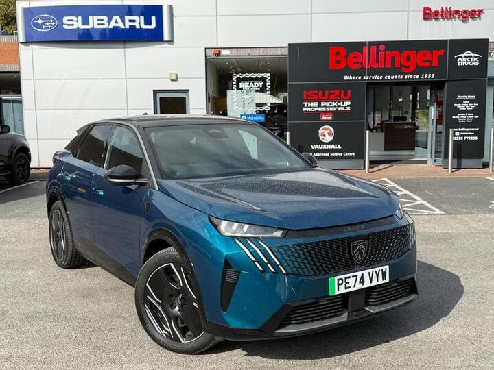 Peugeot E-3008 73kWh GT Auto 5dr Peugeot E-3008 73kWh GT Auto 5dr