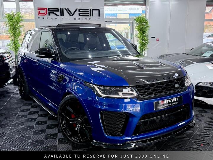 Land Rover Range Rover Sport 5.0 P575 V8 SVR Auto 4WD Euro 6 (s/s) 5dr Land Rover Range Rover Sport 5.0 P575 V8 SVR Auto 4WD Euro 6 (s/s) 5dr