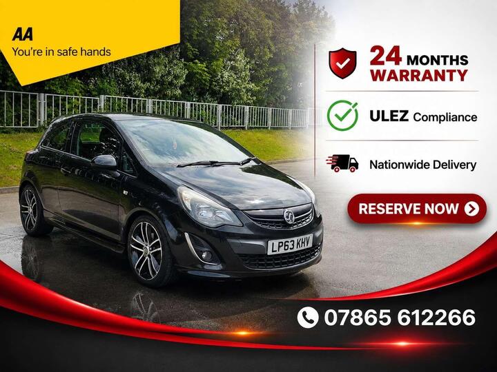 Vauxhall Corsa 1.4T 16V Black Edition Euro 5 (s/s) 3dr