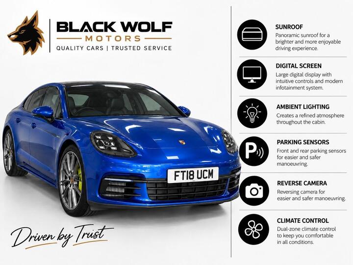 Porsche Panamera 2.9 V6 E-Hybrid 14kWh 4 Saloon PDK 4WD Euro 6 (s/s) 5dr
