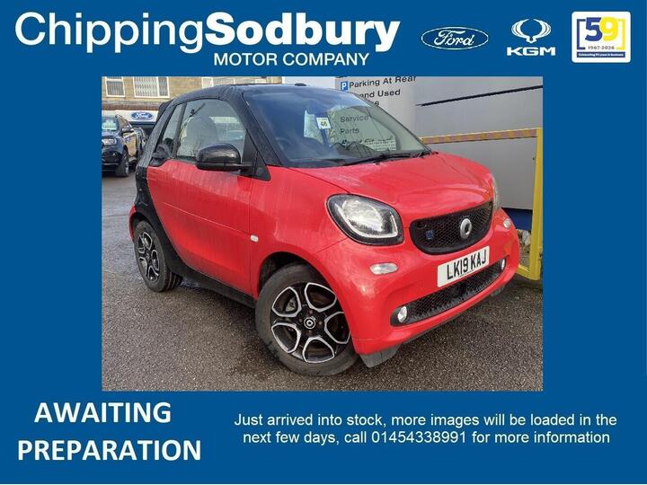 Smart Fortwo 17.6kWh Prime (Premium Plus) Cabriolet Auto 2dr (22kW Charger) Smart Fortwo 17.6kWh Prime (Premium Plus) Cabriolet Auto 2dr (22kW Charger)