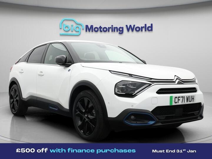 Citroen E-C4 50kWh Shine Plus Auto 5dr (7.4kW Charger)