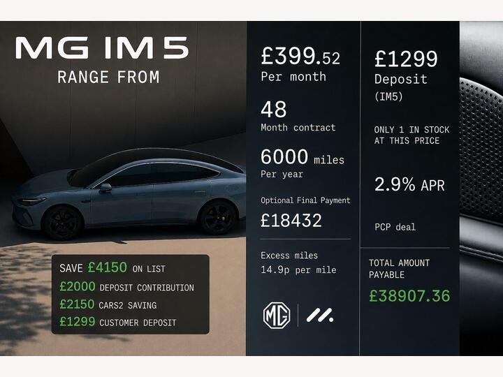 MG MG IM5 75kWh Standard Range Saloon Auto 5dr