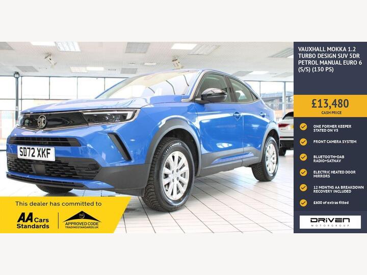 Vauxhall MOKKA 1.2 Turbo Design Euro 6 (s/s) 5dr Vauxhall MOKKA 1.2 Turbo Design Euro 6 (s/s) 5dr