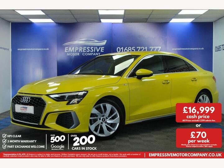 Audi A3 1.5 TFSI 35 S Line S Tronic Euro 6 (s/s) 4dr
