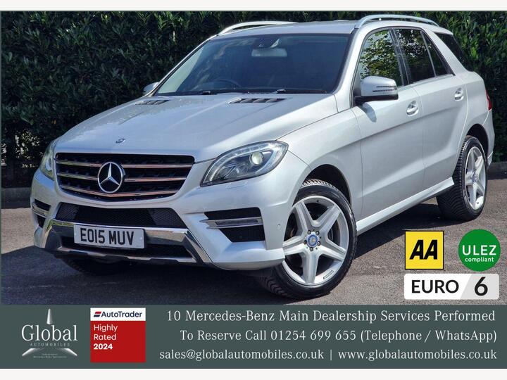 Mercedes-Benz M-CLASS 2.1 ML250 BlueTEC AMG Line G-Tronic 4WD Euro 6 (s/s) 5dr Mercedes-Benz M-CLASS 2.1 ML250 BlueTEC AMG Line G-Tronic 4WD Euro 6 (s/s) 5dr