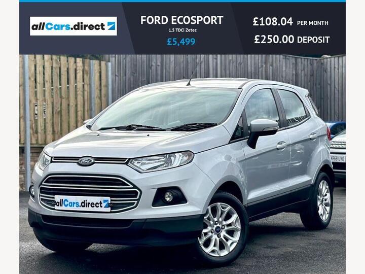 Ford ECOSPORT 1.5 TDCi Zetec 2WD Euro 6 5dr
