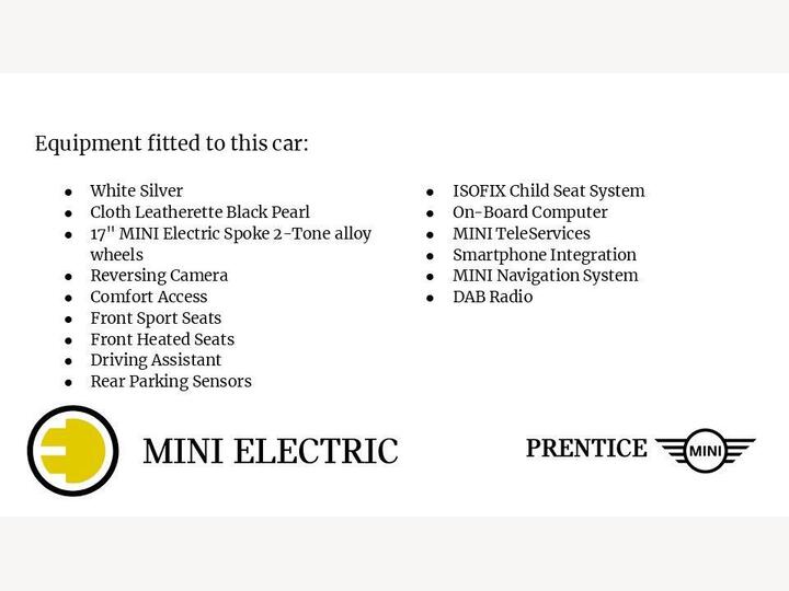 MINI Hatch Cooper SE 32.6kWh Level 2 Auto 3dr