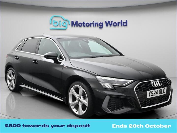 Audi A3 1.0 TFSI 30 S Line Sportback S Tronic Euro 6 (s/s) 5dr