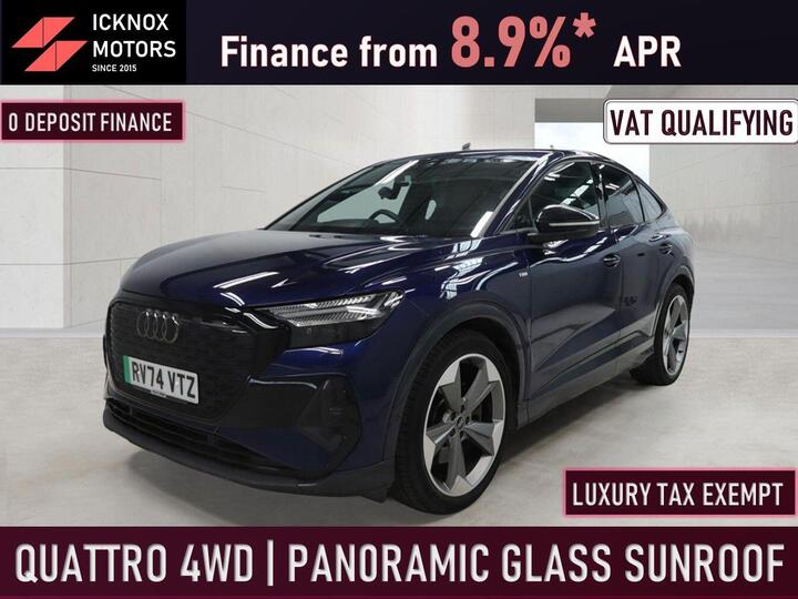 Audi Q4 E-tron 45 Black Edition Sportback Auto Quattro 5dr 82kWh