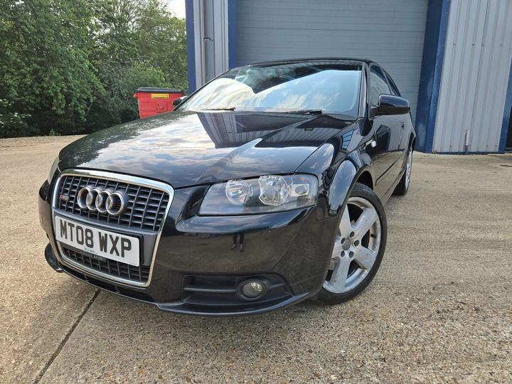 Cheap Audi A3 - 2.0 TDI S line 3dr - S LINE + 12 MONTHS MOT for sale in Peterborough, Cambridgeshire