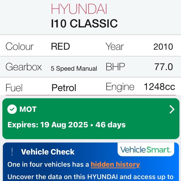 Hyundai i10 - 1.2 Classic Euro 4 5dr - BEST FOR NEW/YOUNG DRIVERS - Image 14