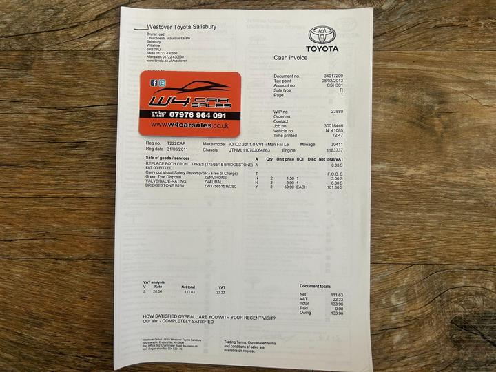 Toyota iQ - 1.0 VVT-i 2 Euro 5 3dr - 2 KEYS SERVICE HISTORY - Image 90