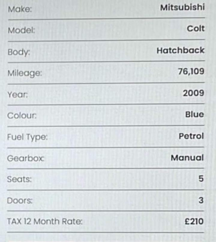 Cheap Mitsubishi Colt - 1.3 CZ2 Euro 4 3dr for sale in Thatcham, Berkshire