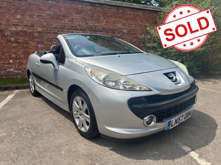 Cheap Peugeot 207 CC - 1.6 16v Sport 2dr - - GREAT RUNNER - SUMMER FUN - for sale in Derby, Derbyshire