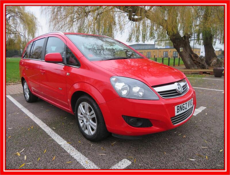 2012 Vauxhall Zafira in Red for sale