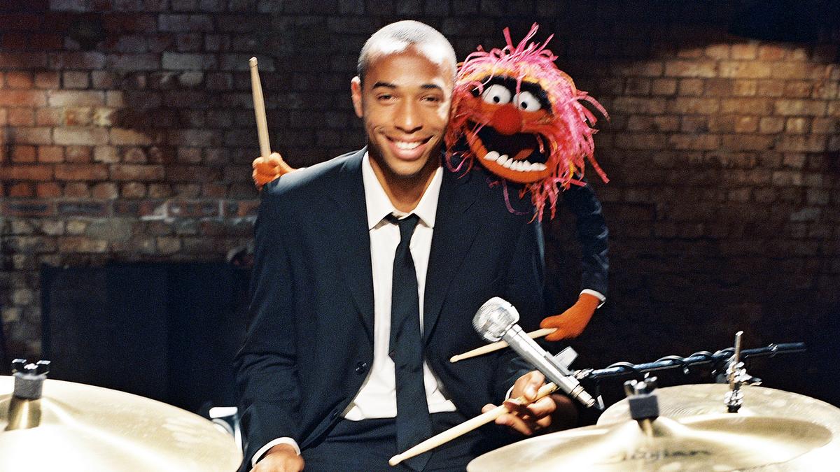 Thierry Henry and Animal from the Muppets