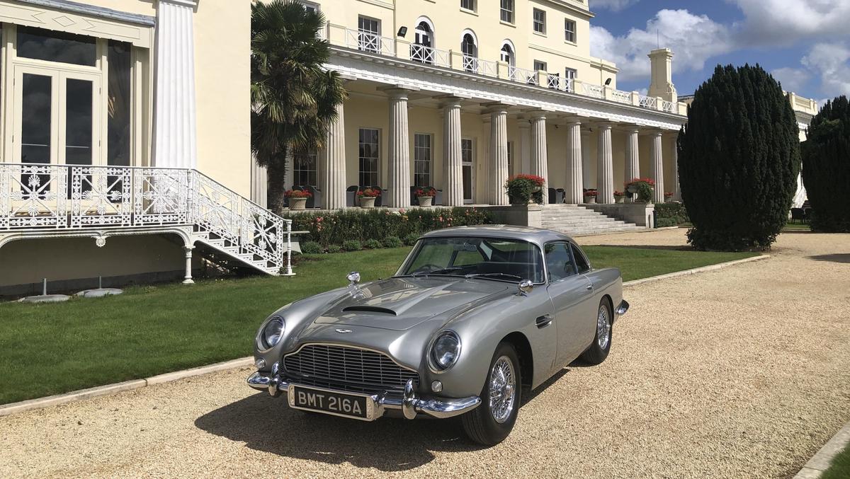 Aston Martin DB5 Continuation A space grey Aston Martin DB5 Continuation