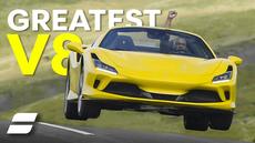 Rory drives Ferrari F8 Spider, text says Greatest V8 Rory drives Ferrari F8 Spider, text says Greatest V8