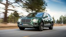 2016 Bentley Bentayga W12 front action shot 2016 Bentley Bentayga W12 front action shot