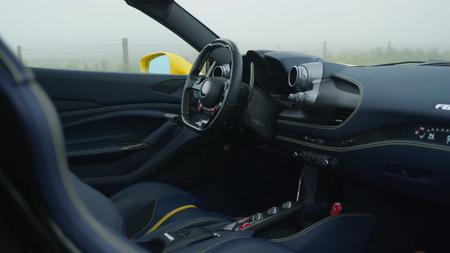Ferrari F8 Spider interior cabin Ferrari F8 Spider blue and black cabin, including dashboard and seats