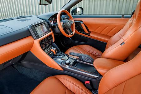 Nissan GTR interior Orange and black Nissan GTR