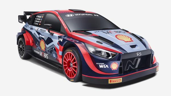 2022 Hyundai i20 WRC rally car