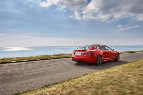 Red Tesla Model S