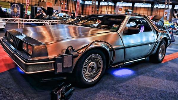 Back to the Future's DeLorean on display