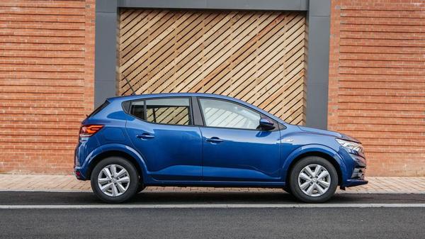 Blue Dacia Sandero - a cheap car for students