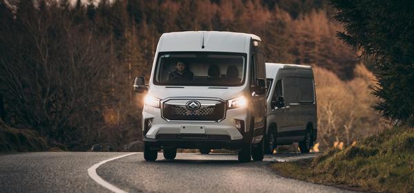 Maxus Deliver 9 Driving Down Road