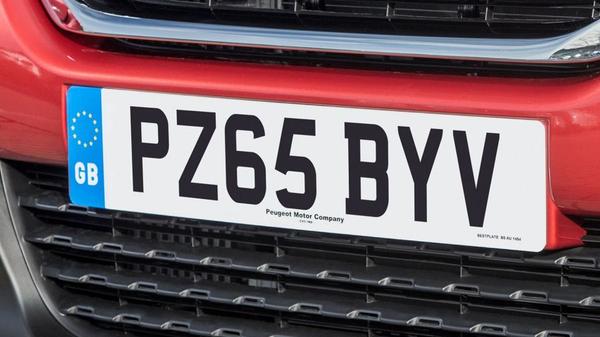 GB-Euro symbol number plate