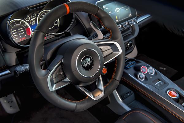 Alpine A110S steering wheel