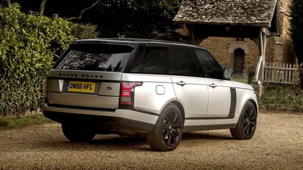 Rear view of the Range Rover