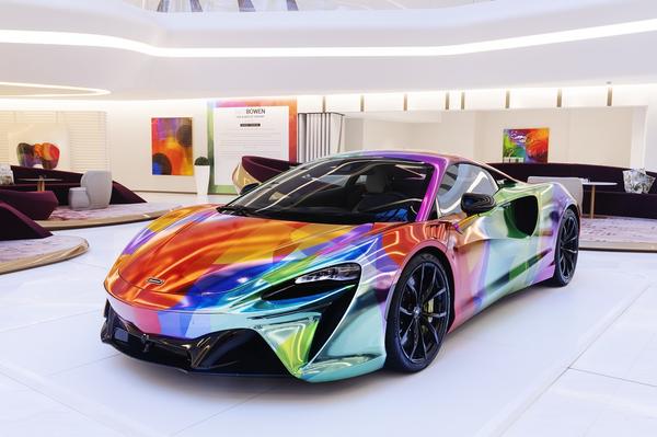 The McLaren Artura in collaboration with artist Nat Bowen