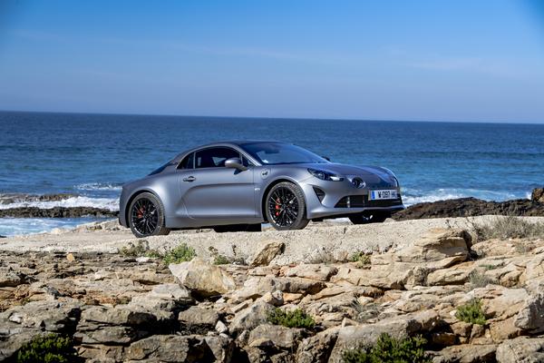 Alpine A110S by the coast